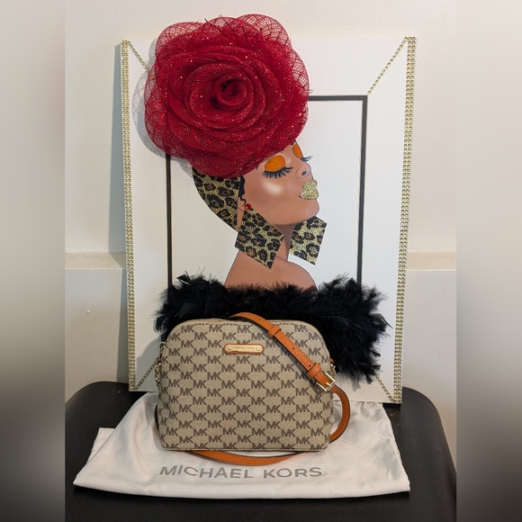 Michael Kors Handbags - Michael Kors Cindy Saffiano Leather Dome Satchel Crossbody Bag & DUST BAG